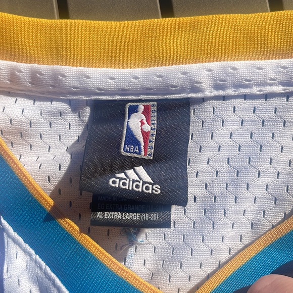 NBA Adidas Chris Paul New Orleans Hornets Home Jersey White Boys size XL (18-20) - Picture 6 of 7